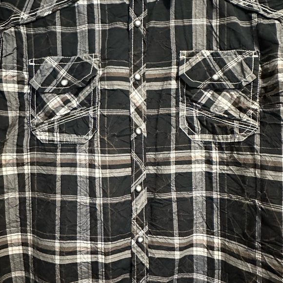 BKE Black Plaid Men's Shirt - Picture 5 of 5